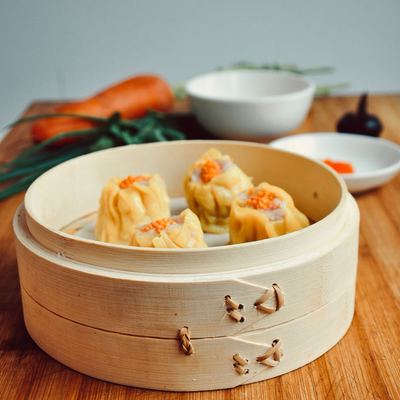 鲜虾蟹籽烧麦